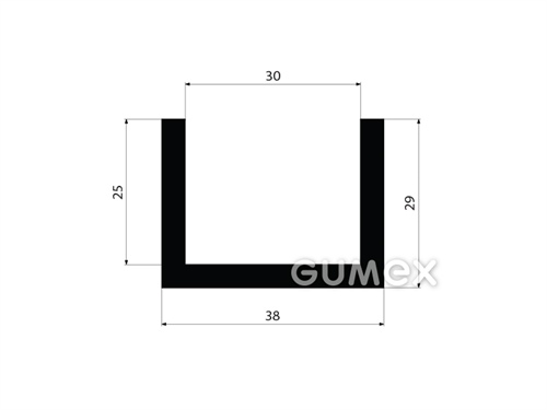 GUMMIPROFILE U-FORM - EPDM